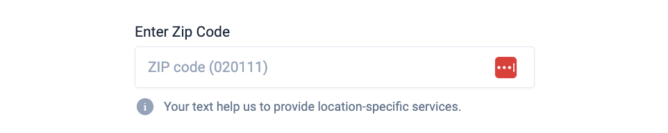 tailwind Zip Code Input 