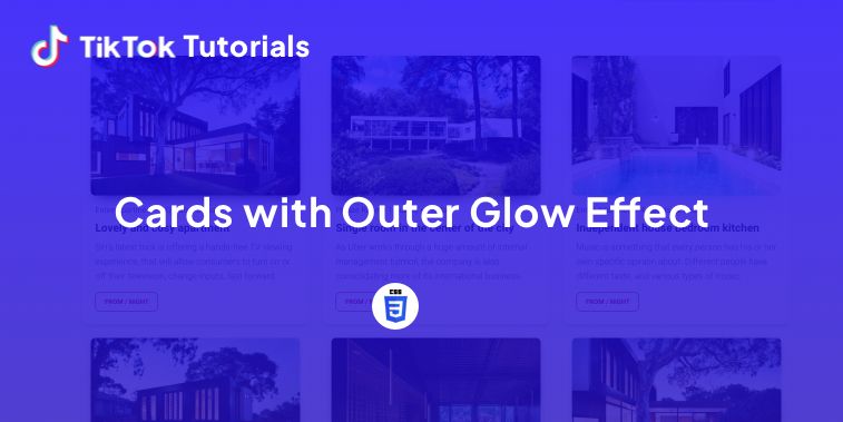 How To Create Cards With Outer Glow Effect In Css