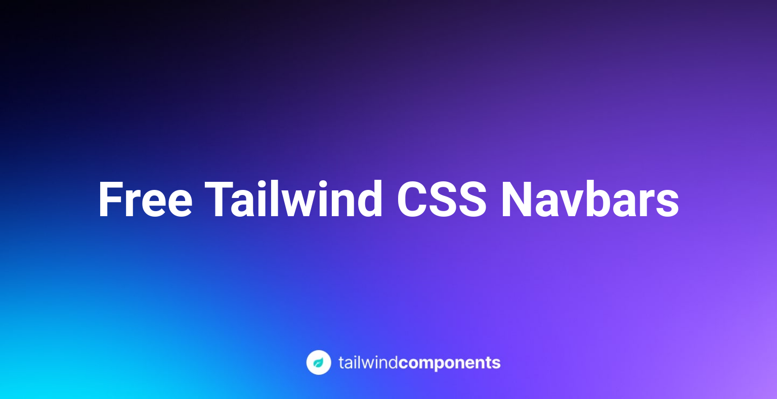 7 Free Tailwind CSS Navbars