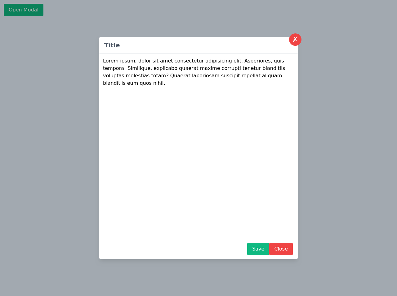 Animation Modal