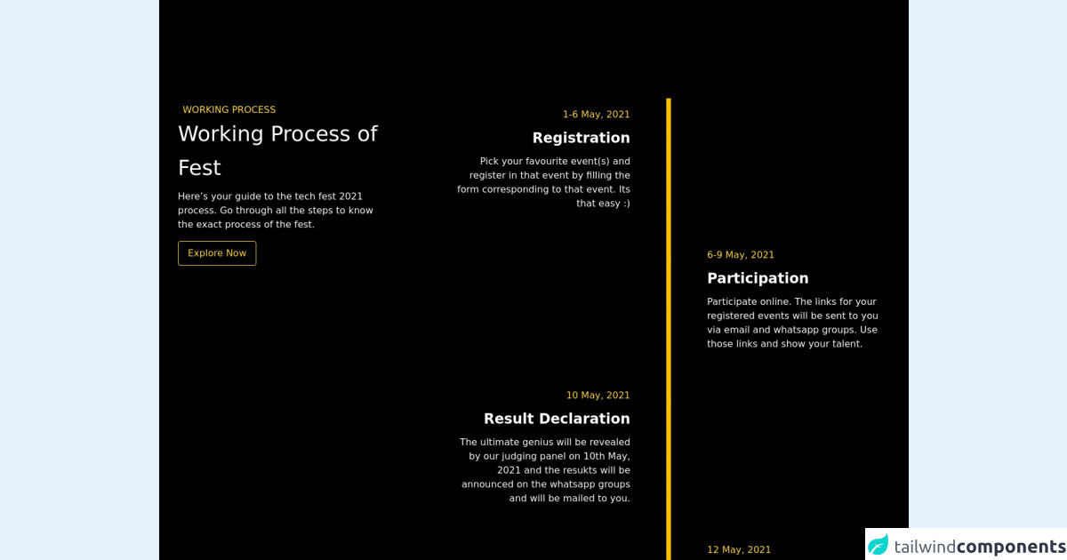 Events Timeline