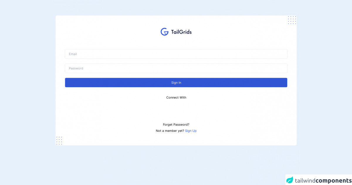 Tailwind CSS Login Form