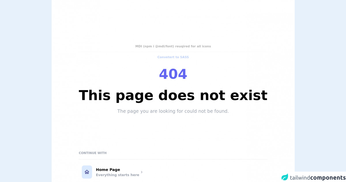 404 Page Template