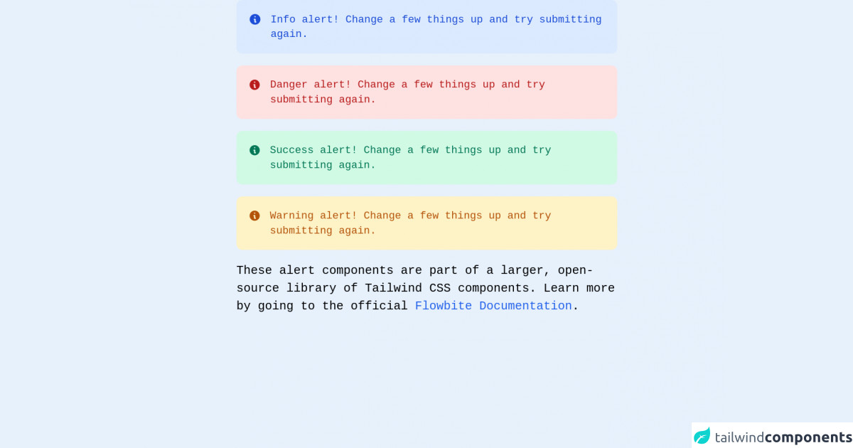 Tailwind CSS Alerts