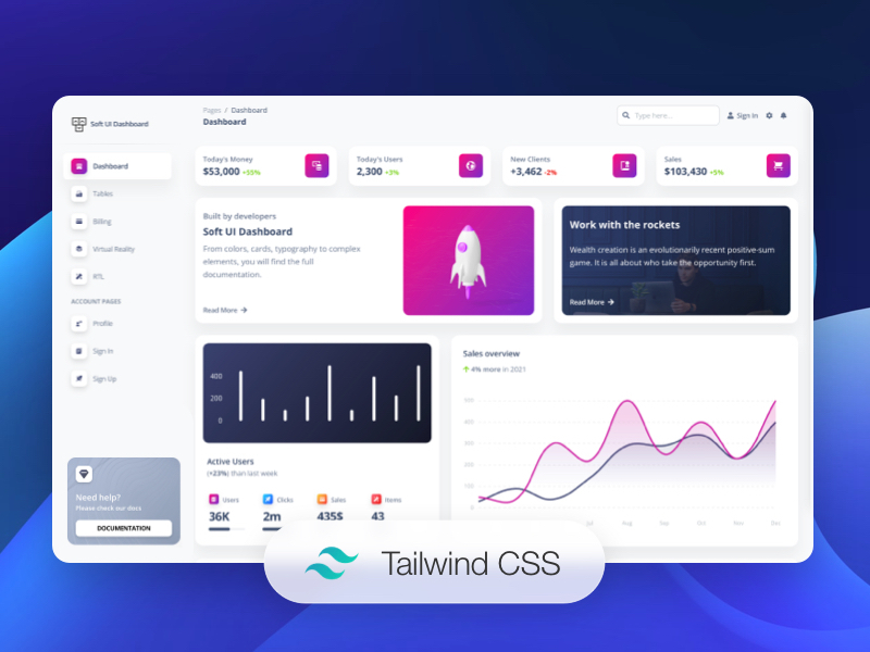 Soft UI Dashboard Tailwind image