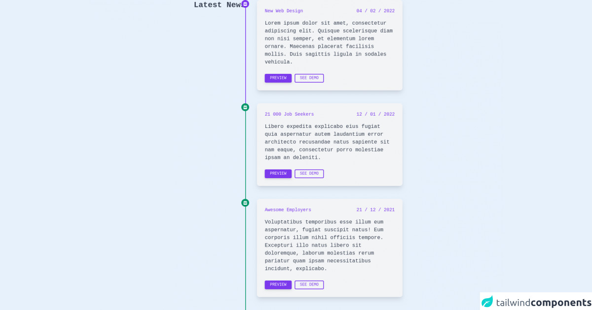 Vertical Timeline