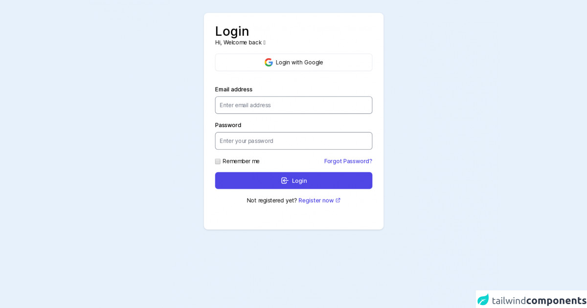 Login Form