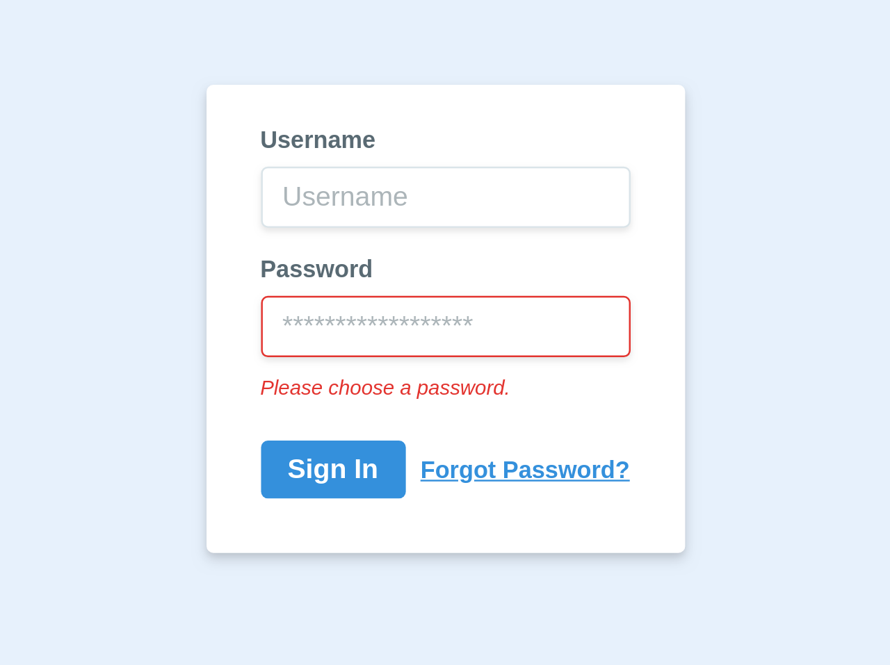 Login Form