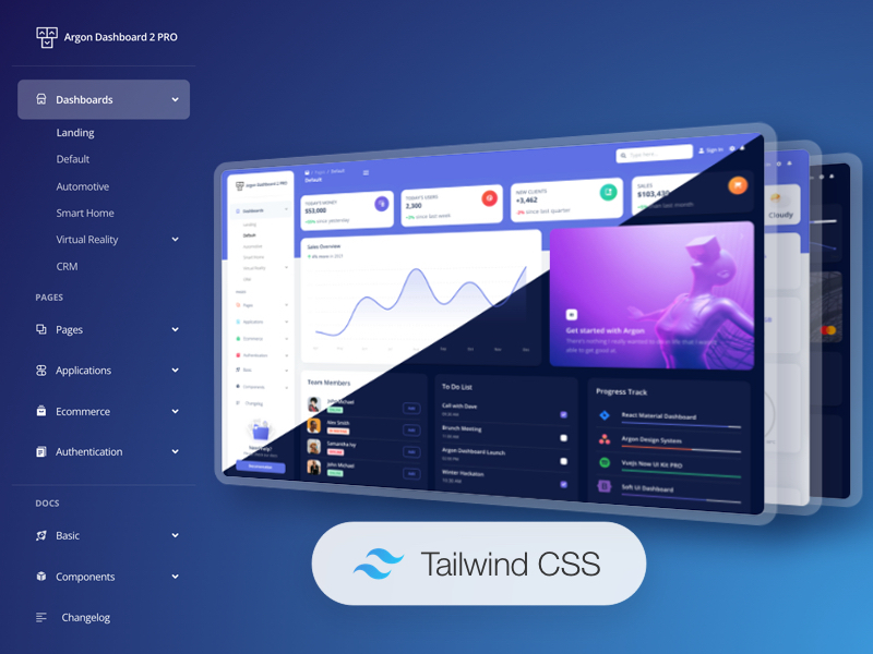 Argon Dashboard 2 PRO Tailwind CSS image